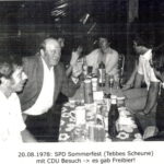 SPD Sommerfest mit Besuch der CDU - es gab Freibier - SPD Saerbeck